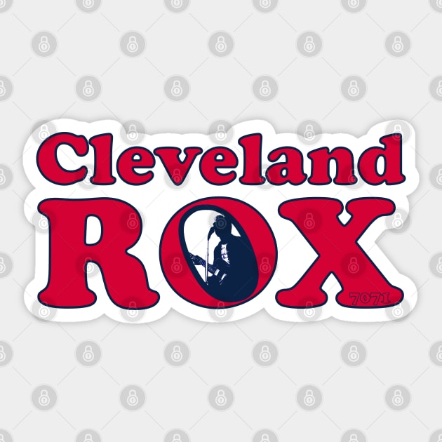 The Cleveland Rox Sticker by 7071